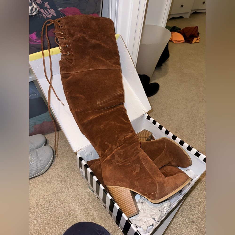 Brown Thigh high boots